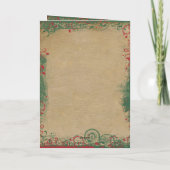 ヴィンテージサンタクリスマス4写真カード シーズンカード (裏面)