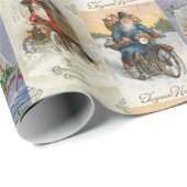 ヴィンテージサンタクリスマス ラッピングペーパー (ロールコーナー)