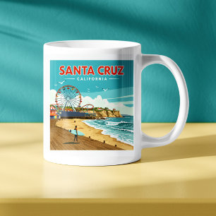 ヴィンテージサンタクルーズカリフォルニア コーヒーマグカップ