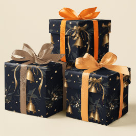 ヴィンテージサンタクロスベルクリスマスギフトラップ ラッピングペーパー