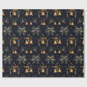 ヴィンテージサンタクロスベルクリスマスギフトラップ ラッピングペーパー (フラット)