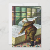 ヴィンテージサンタクロースいけなニースパーティの招待状 招待状 (正面)