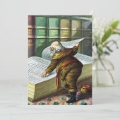 ヴィンテージサンタクロースいけなニースパーティの招待状 招待状 (スタンド正面)