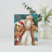 ヴィンテージサンタクロースおもちゃ葉書 シーズンポストカード (スタンド正面)