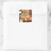 ヴィンテージサンタクロースお茶 スクエアシール (バッグ)