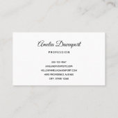 ヴィンテージサンタクロースがトナカイのクリスマスに乗る 名刺 (裏面)