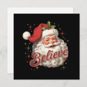 ヴィンテージサンタクロースが信じるクリスマス シーズンカード (正面/裏面)