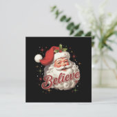 ヴィンテージサンタクロースが信じるクリスマス シーズンカード (スタンド正面)