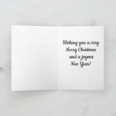 ヴィンテージサンタクロースが歌うクリスマスキャロルズカード シーズンカード (内部)