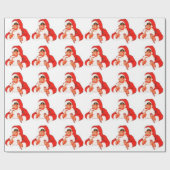 ヴィンテージサンタクロースことわざシーラッピング紙 ラッピングペーパー (フラット)