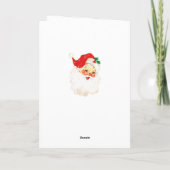 ヴィンテージサンタクロースとクリスマスボールカード シーズンカード (裏面)