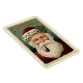 ヴィンテージサンタクロースとパイプクリスマス マグネット (右側)