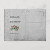 ヴィンテージサンタクロースと微笑む子ども ポストカード (裏面)