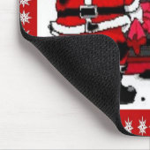 ヴィンテージサンタクロースと石炭コンロ マウスパッド (コーナー)