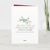 ヴィンテージサンタクロースと砂糖菓子クリスマス シーズンカード (裏面)