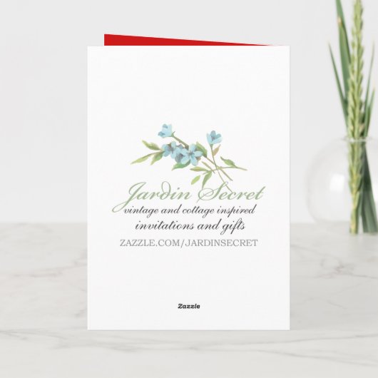 ヴィンテージサンタクロースと砂糖菓子クリスマス シーズンカード (裏面)