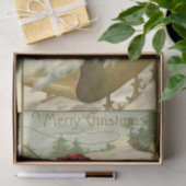 ヴィンテージサンタクロースのおもちゃ姿 薄葉紙 (ギフト)