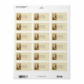 ヴィンテージサンタクロースのおもちゃ ラベル (フルシート)