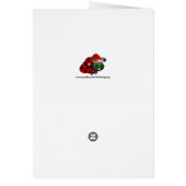 ヴィンテージサンタクロースのクリスマスカード (裏面)