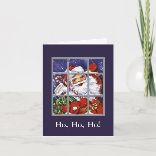 ヴィンテージサンタクロースのクリスマスカード シーズンカード (正面)
