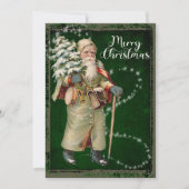 ヴィンテージサンタクロースのクリスマスカード シーズンカード (正面)