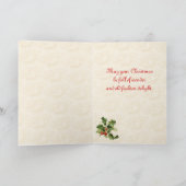 ヴィンテージサンタクロースのクリスマスカード シーズンカード (内部)