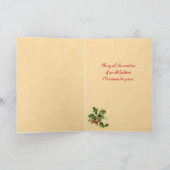 ヴィンテージサンタクロースのクリスマスカード シーズンカード (内部)