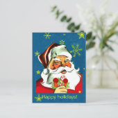 ヴィンテージサンタクロースのクリスマスカード シーズンポストカード (スタンド正面)