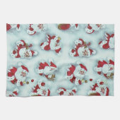 ヴィンテージサンタクロースのクリスマスキッチンタオル キッチンタオル (横)