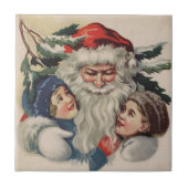 ヴィンテージサンタクロースのクリスマスタイル タイル (正面)