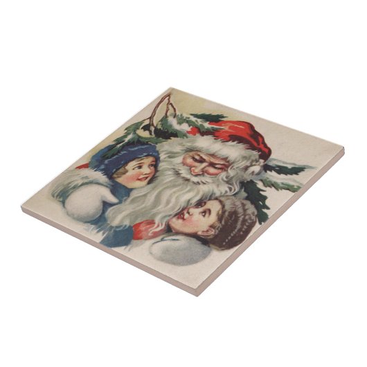 ヴィンテージサンタクロースのクリスマスタイル タイル (側面)