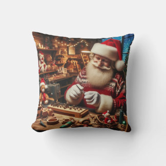 ヴィンテージサンタクロースのクリスマスデコール クッション