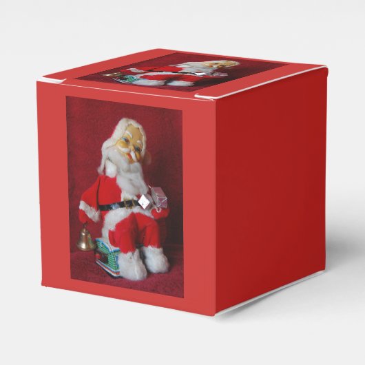 ヴィンテージサンタクロースのクリスマストイ フェイバーボックス (正面サイド)