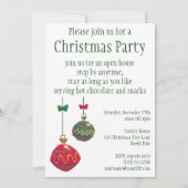 ヴィンテージサンタクロースのクリスマスパーティー招待状 招待状 (裏面)