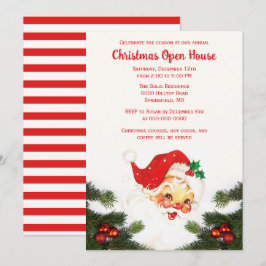 ヴィンテージサンタクロースのクリスマスホリデーオープンハウス 招待状