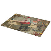 ヴィンテージサンタクロースのクリスマスワークショップ カッティングボード (角)