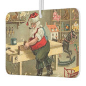 ヴィンテージサンタクロースのクリスマスワークショップ カーエアーフレッシュナー (左)