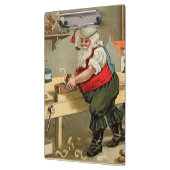 ヴィンテージサンタクロースのクリスマスワークショップ クリップボード (左)