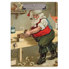 ヴィンテージサンタクロースのクリスマスワークショップ クリップボード