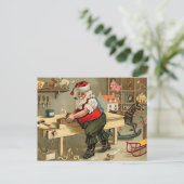 ヴィンテージサンタクロースのクリスマスワークショップ シーズンポストカード (スタンド正面)
