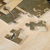 ヴィンテージサンタクロースのクリスマスワークショップ ジグソーパズル (側面)