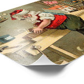 ヴィンテージサンタクロースのクリスマスワークショップ フォトプリント            (角)