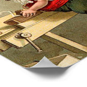 ヴィンテージサンタクロースのクリスマスワークショップ ポスター (角)