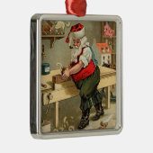ヴィンテージサンタクロースのクリスマスワークショップ メタルオーナメント (右)