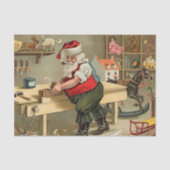 ヴィンテージサンタクロースのクリスマスワークショップ 薄葉紙 (正面)