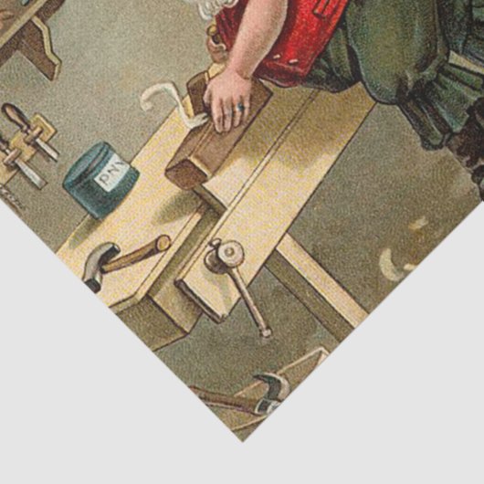 ヴィンテージサンタクロースのクリスマスワークショップ 薄葉紙 (詳細)