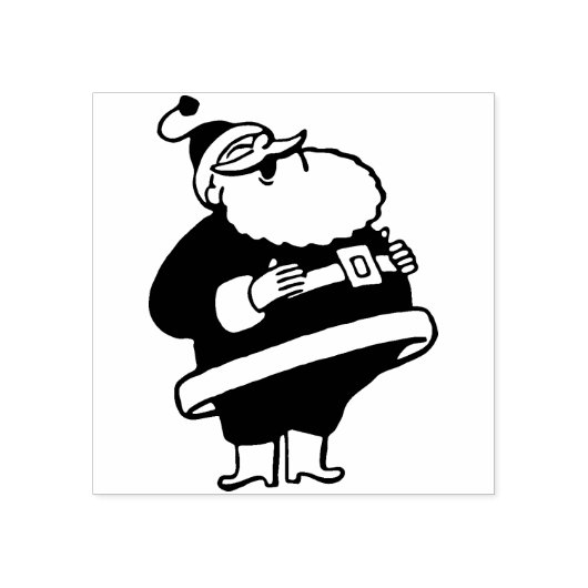 ヴィンテージサンタクロースのゴム印 ラバースタンプ (インプリント)