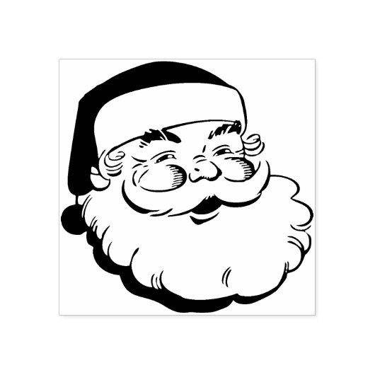 ヴィンテージサンタクロースのゴム印 ラバースタンプ (インプリント)