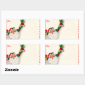 ヴィンテージサンタクロースのステッカーへ/ステッカーから 長方形シール (シート)