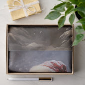 ヴィンテージサンタクロースの夜雪の森 薄葉紙 (ギフト)